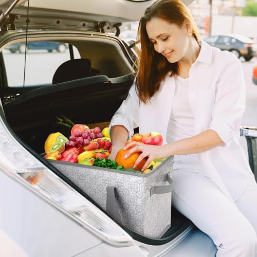 Reusable Grocery Bags 8 Pack, Foldable & Water Resistant Shopping Bags - Image 2