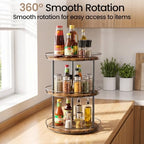 LAMU 3-Tier Lazy Susan Turntable Organizer, Spinning Spice Rack for Cabinet - Image 4