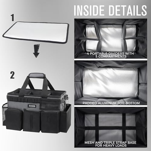 SCAVATA Wearable Cleaning Caddy Bag, Portable Cleaning Supplies Organizer - Image 4