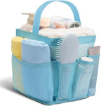 Shower Caddy Portable for College Dorm Room Essentials for Girls with 9 Pockets,Large-Capacity Shower Basket,Quick Dry Toiletry Tote Bag for Women,Outdoor Gym,Travel,Swim,Beach Camping Essentials-Blue by Unknown