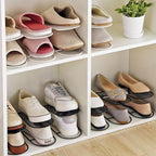 CiBiZi Shoe Slots Organizer 10Pack Metal Shoe Stackers for a Pair of Shoes Display Shelf Shoe Holder Shoe Storage Closet Organizers Shoe Space Saver Organizador de Zapatos Black - Image 6
