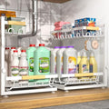 Sevenblue 2-Pack 2-Tier Height Adjustable Under Sink Organizer & Storage by Sevenblue