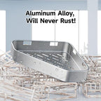 Veken Aluminum Corner Shower Caddy 4-Pack, Never Rust&Large Capacity,Silver - Image 3