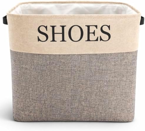 Shoe Storage Bin and Organizer for Hallway, Entryway or Mudroom. Space saver for many pairs of footware to store in one stylish container. by KINTNERDESIGNS