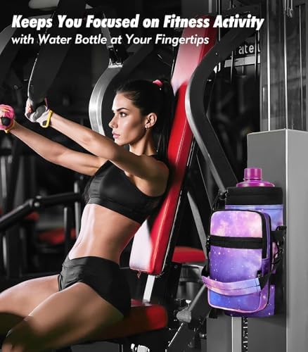 Nuovoware Magnetic Gym Bag, 40oz, Water Bottle Carrier, Starry Purple - Image 5