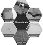 AMJ 29.5"*15"*7", Rigid Under Bed Garment Storage Bins, Folding & Washable, Soft Zip Lid, Black Gray - Image 3