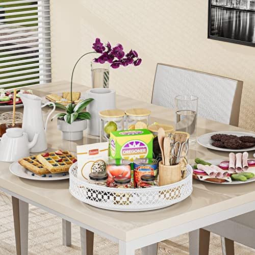 13 inch Lazy Susan Turntable - Metal Spice Organizer for Cabinet Table Top - Image 5