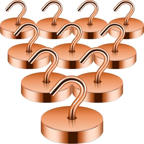 Neosmuk Magnetic Hooks Steel Tube Design for Cruise,100lb+ Bronze,10 Pack by Neosmuk
