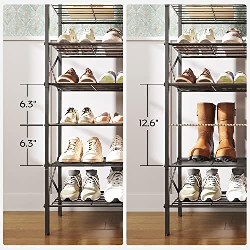 YATINEY 10 Tier Shoe Rack, Large Capacity Shoe Storage Organizer Holds 40 Pairs, Sturdy and Stable, for Entryway, Hallway, Closet, Dorm Room, Charcoal SS10BCG1 - Image 6
