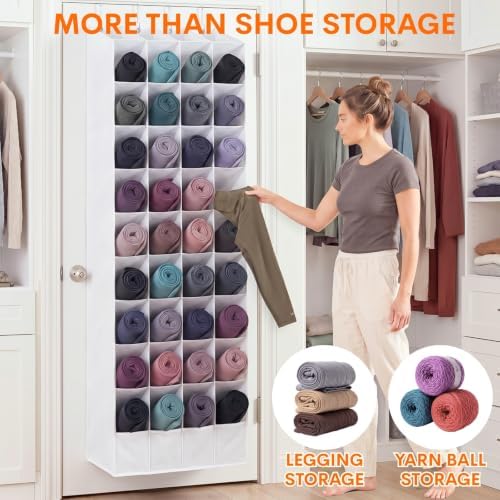 Ofiray-home Over the Door Shoe Organizer, 30-40 Pairs - Image 6