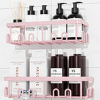 YASONIC Shower Caddy Adhesive, Rustproof Shower Organizer, Wall Shower Rack by YASONIC