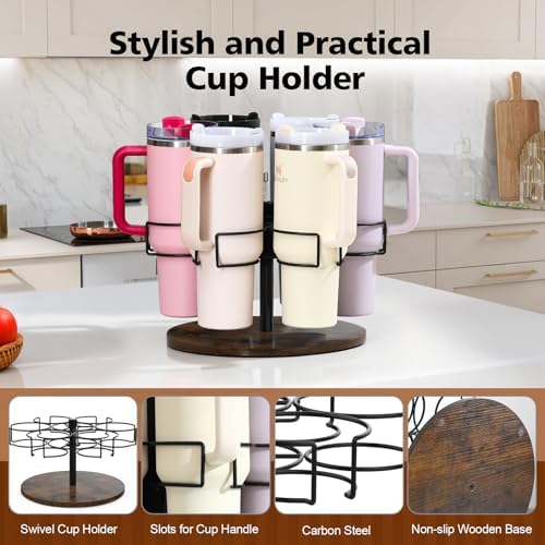 Rotating Water Bottle Organizer for Stanley 40 oz, 6 Slots - Image 5