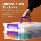 IRIS USA Storage Bins with Lids |Made in USA| 9 Qt - (1-Pack) - Clear - Image 3