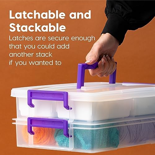 IRIS USA Storage Bins with Lids |Made in USA| 9 Qt - (1-Pack) - Clear - Image 3