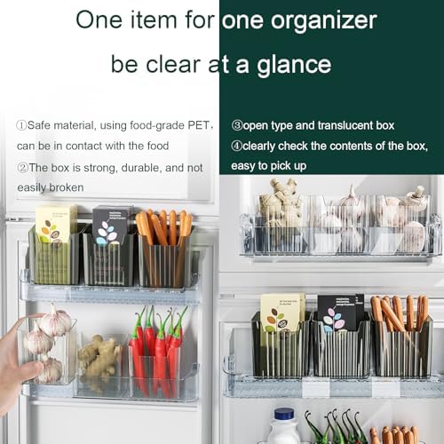 Lae Nuvole 2 Pack Adhesive Wall Storage Bins, Cabinet Door Organizer, Clear - Image 5