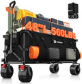 Originsure 300L Beach Wagons Carts Foldable with Big Wheels, 560lbs, Black by Unknown