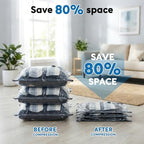 Mapambo Travel Vacuum Bags with -60000Pa LED Pump, 9 Pack Vacuum Seal Bags for Clothing Travel in 3 Combo Sizes, Vacuums Storage Bags for Clothes, Save 80% of Space (9 Combo) - Image 4