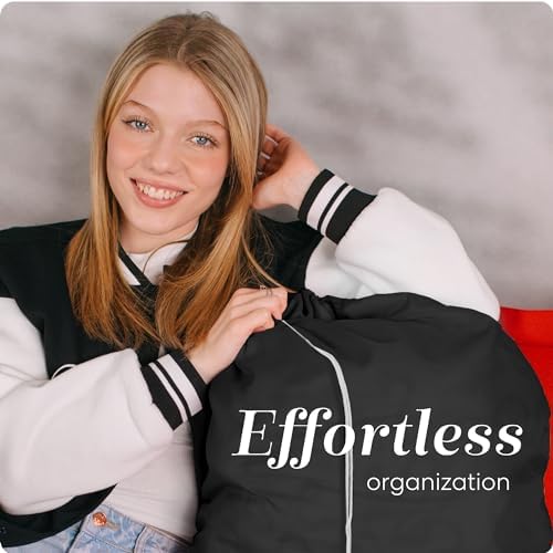 Nylon XL Laundry Bag, Large Capacity with Locking Drawstring, Machine Washable, Fits Laundry Baskets or Hampers, Holds 2 Loads of Clothes (Black, 30" x 40") - Image 3