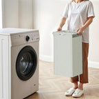 Herture Laundry Hamper with Shelf, Laundry Basket 4 Section, Laundry Sorter with Pull-Out Removable Large 4 Color Bags and Movable Wheels, Metal Frame, 4 x 15.87 Gallons (60L), White PF07XLE - Image 7
