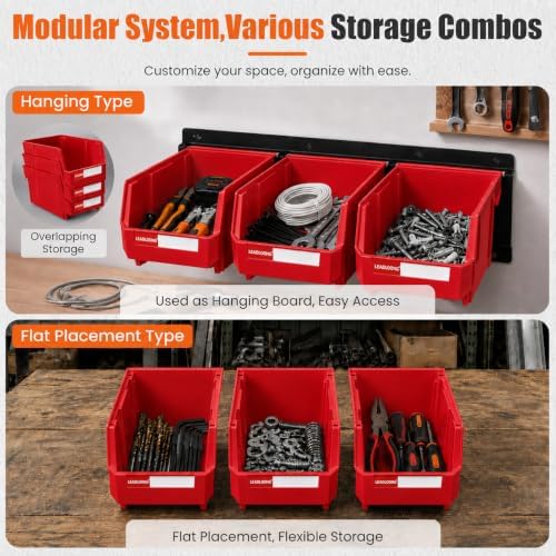 14pc Wall-Mounted Organizer V1 V2 V3 Master Combo Set Red - Image 5