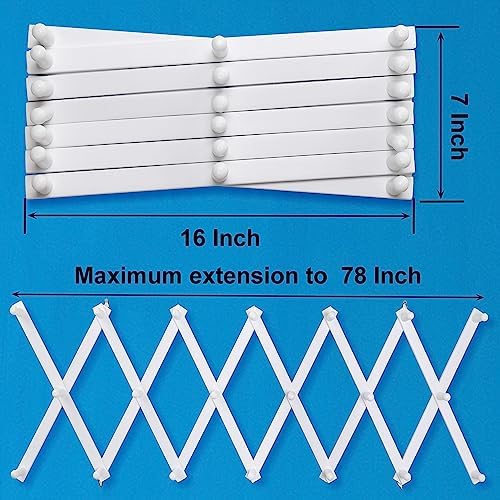 SKOLOO Hat Rack for Wall with 20 Hooks, Solid Wooden, Modern, Expandable Coat Rack Wall Mount for Coats, Hats, Bags, Baseball Caps, White - Image 4
