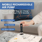 12 Pack Travel Vacuum Bags for Clothing with Rechargeable Wireless air Pump - Image 4