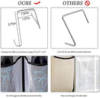 KEEPJOY Over The Door Shoe Organizer 2 Pack,Mesh Pockets Hanging Shoe Rack Over The Door,Shoe Storage Closet with 4 Hooks,Washable and Breathable Fabic,Large Size 57.5×12.6inch(Grey) - Image 5