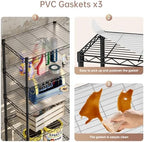 SINGAYE Small Wire 5 Adjustable Shelves Pantry Metal Shelf Floor Organizer - Image 5