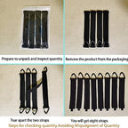 ZTSXLLIM Extension Cord Organizer Garage Organization with Carabiner 8 Pack - Image 6