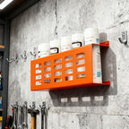 Metal Wall Mount Caulk Tube Holder Rack, Orange - Image 6