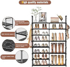 OYREL 8 Tiers Shoe Rack 26-32 Pairs Vertical Large Shoes Organizer - Image 4