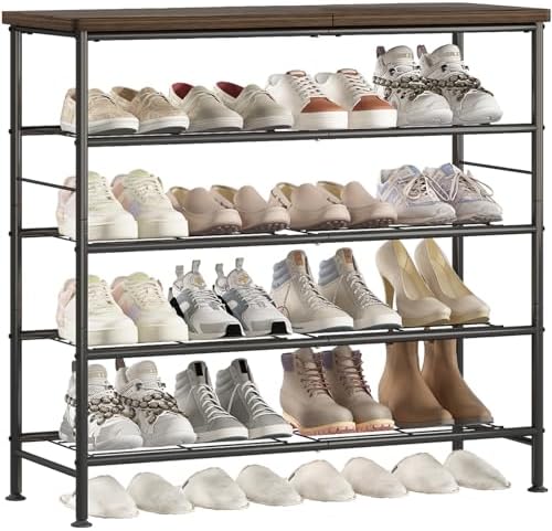 SUOERNUO 5 Tier Shoe Rack Organizer for Closet Shoe Storage for Entryway by SUOERNUO