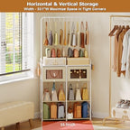Transparent Purse Organizer for Closet, Handbag Storage Rack with Drawers - Image 5