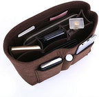 ZTUJO Purse Organizer Insert, Felt Bag Organizer For Handbag Purse Organizer,13 Colors, 6 Size (Medium, Coffee) - Image 6
