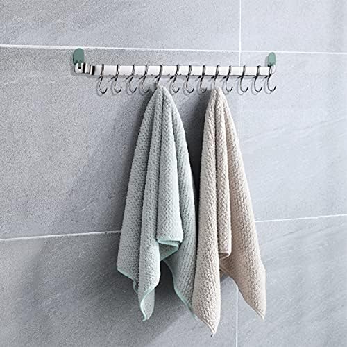 Kyraton Kitchen Utensil Rail Organizer - Wall Mounted Gourmet Rack With 14 Hooks for Hanging Knives, Mugs, Spatulas, Pots and Utensils - Image 5