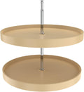 REV-A-SHELF Polymer Full-Circle 2-Shelf Lazy Susan w/Dependent Hardware for Corner Base Cabinets by Rev-A-Shelf