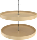REV-A-SHELF Polymer Full-Circle 2-Shelf Lazy Susan w/Dependent Hardware for Corner Base Cabinets by Rev-A-Shelf