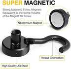 DIYMAG Magnetic Hooks 6pcs 30lbs+ Cruise Essentials 2026 Magnet Hook Black - Image 6