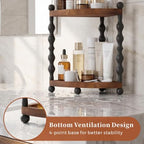 Retro 2-Tier Corner Bathroom Counter Organizer, Vanity Sink Shelf - Image 7