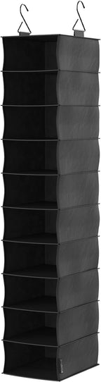 ClosetMaid 10-Shelf Fabric Hanging Shoe Storage Organizer for Closet, Charcoal Black - Image 2