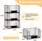 3 Pack XL Stackable Wire Baskets with Handle, Pantry Organizers and Storage - Image 3
