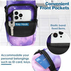 Nuovoware Water Bottle Carrier Bag, 25oz/32oz, StarrySky Purple - Image 2