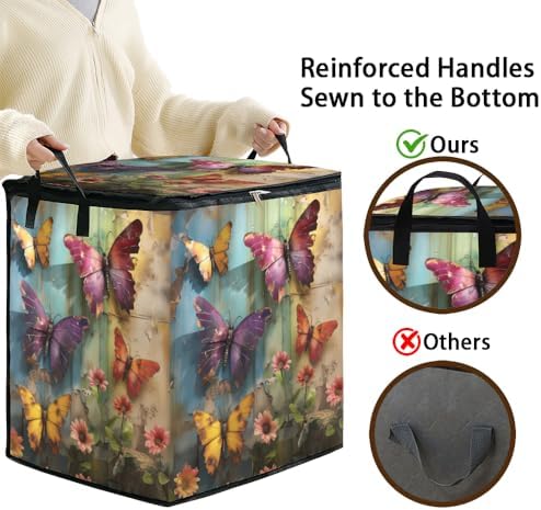 2pcs blanket storage bag for under bed,closet organizers 95L - Image 4