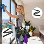 Ytonet Foldable Cleaning Supply Caddy, Wearable Cleaning Tote with Dividers - Image 2