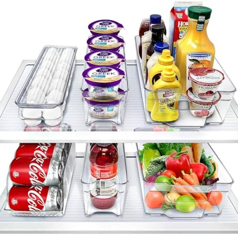 Sorbus Fridge Organizers and Storage Bins for Pantry & Fridge (6 Piece Set) by Sorbus
