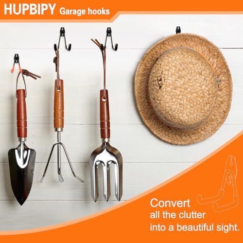 HUPBIPY 26 Pack Garage Hooks Heavy Duty, Wall Mount Ladder Hooks - Image 5