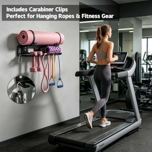 Multi-Purpose Gym Equipment Storage Rack Wall Mount for Home Gym - Image 5