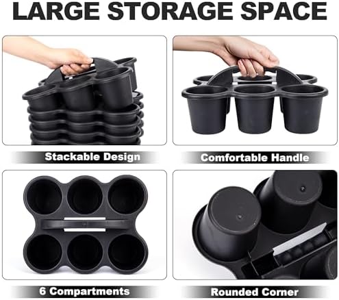 6 Pack Classroom Caddy For School,Cup Caddy for Drink - Image 3