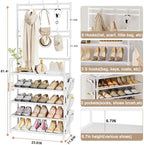 Shoe Rack 5 Tier Shoe Organizer Storage 15-20 Pairs for Closet Entrance - Image 3