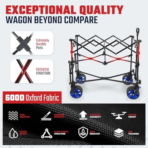 Sekey 400L Double-Decker Wagon, 500 lb Capacity, 50 in Extender - Image 5